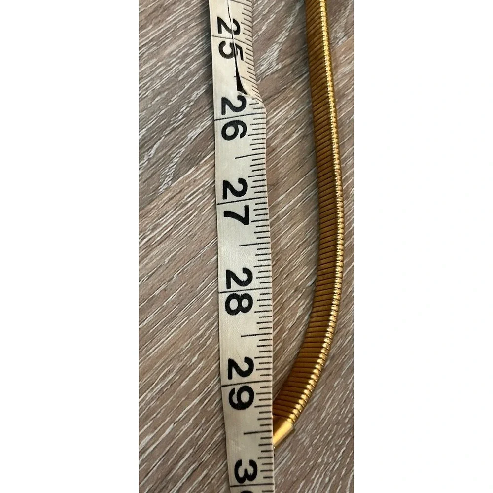 Rare Vintage Accessocraft NYC Gold Tone Snake Serpent Gaspipe Coil Belt/Necklace